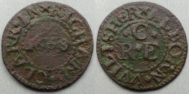 Aldbourne, Richard Clark 1658 farthing